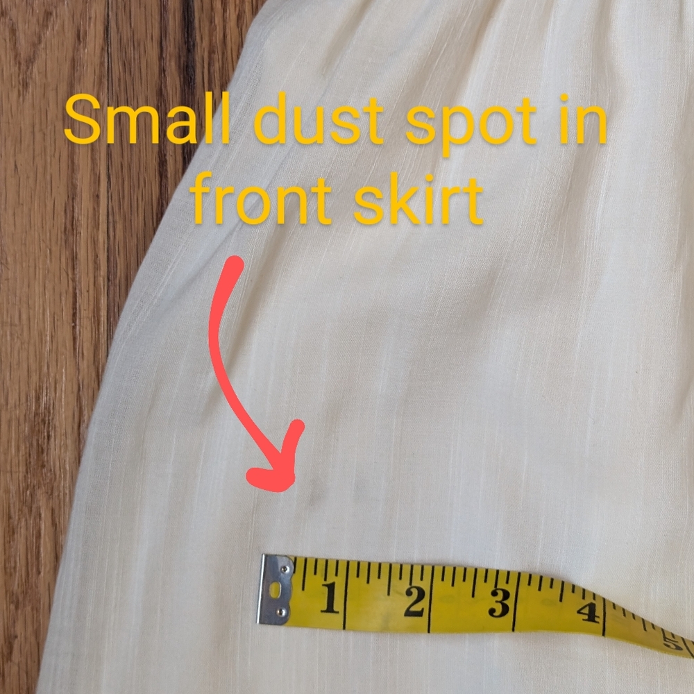 Old Navy Cream Cotton-Blend One Shoulder Dress Small - Picture 8 of 12